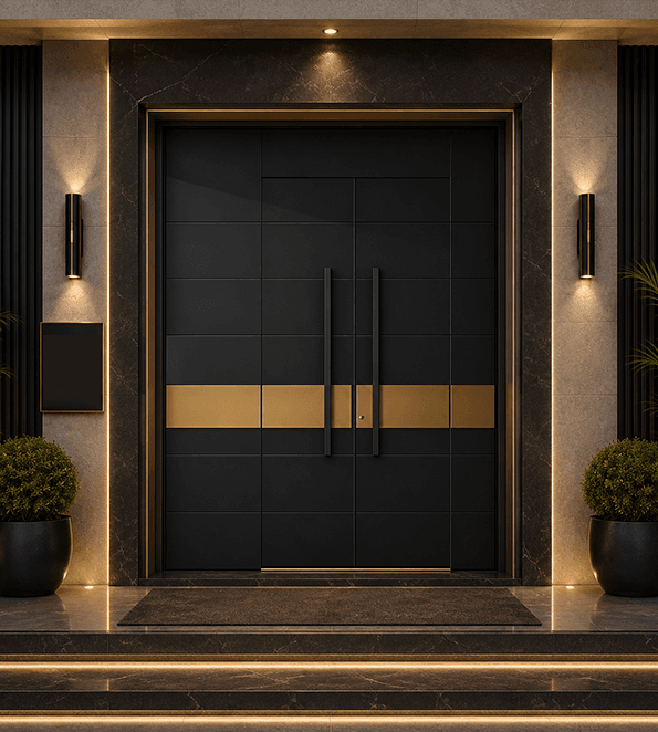BM-L110 cast aluminium door