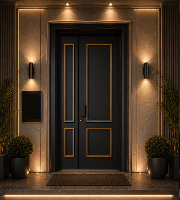 BM-L113 cast aluminium door
