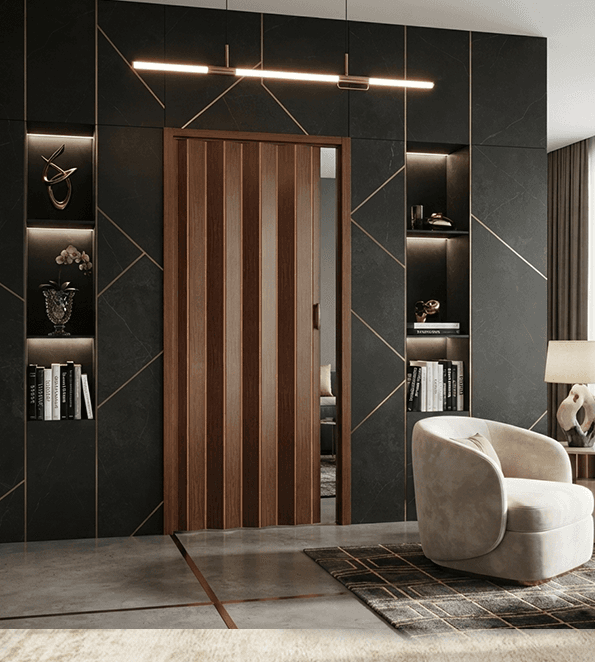 PF-303 PVC folding door