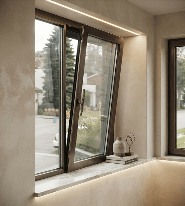 Aluminium window and door installation